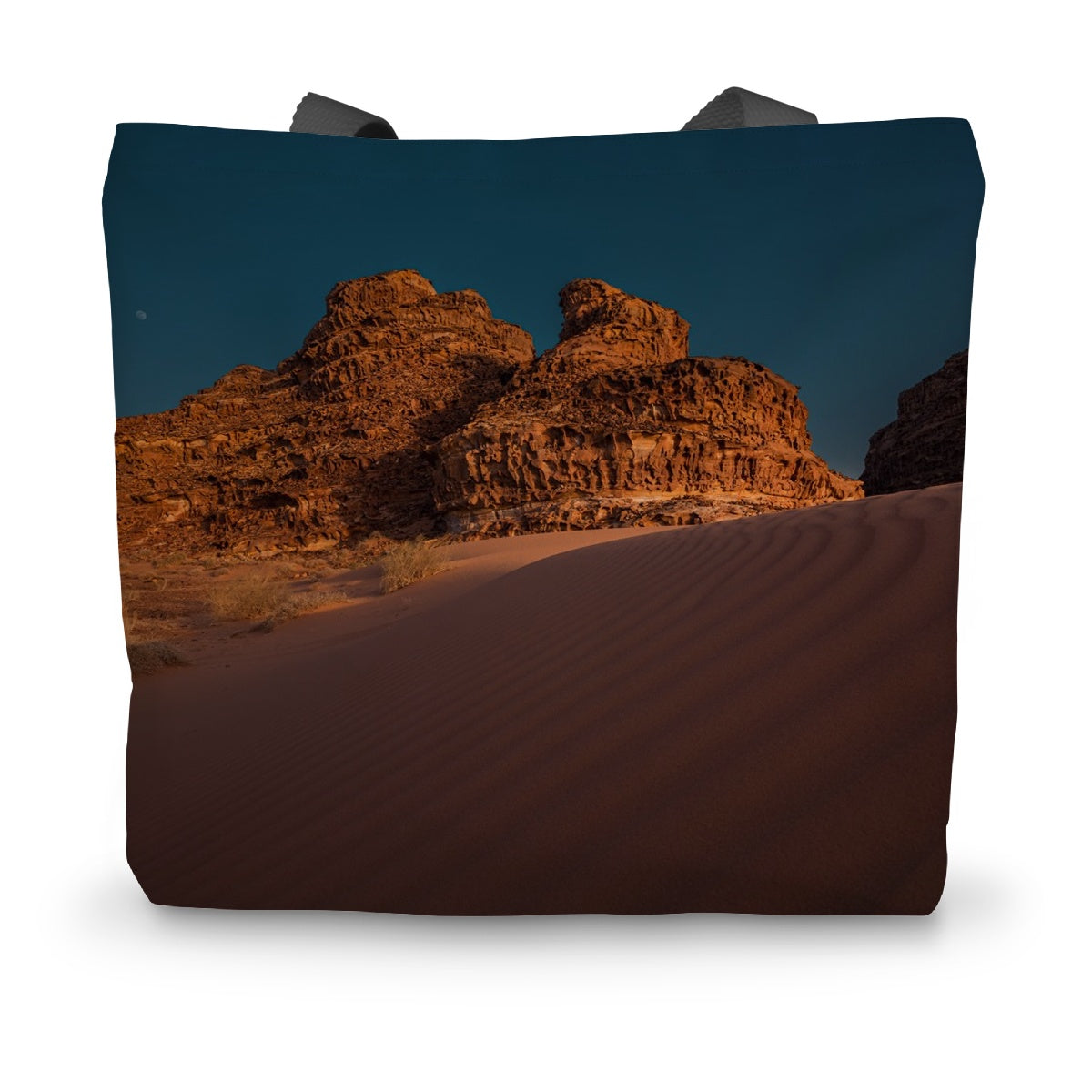 Moonlit Wadi Araba  Canvas Tote Bag